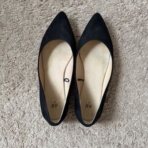 H&M Black Suede Women's Flats size 40/size 9